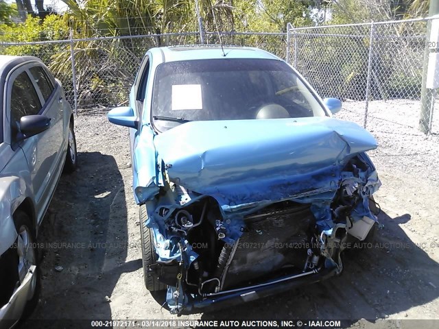 KL1TD66627B766902 - 2007 CHEVROLET AVEO LS BLUE photo 6
