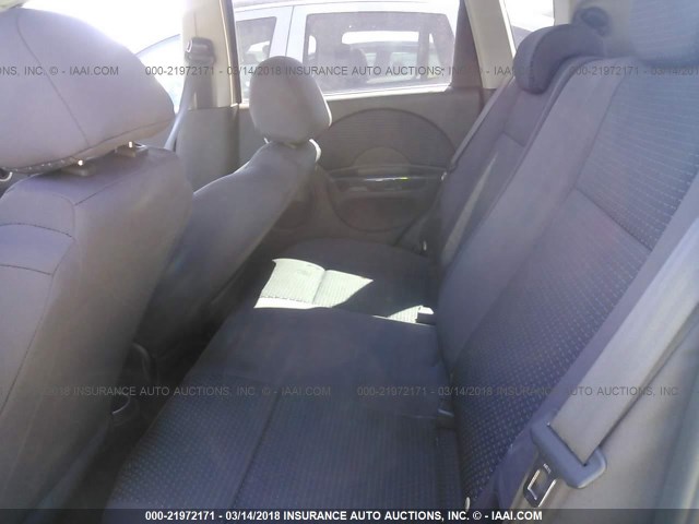 KL1TD66627B766902 - 2007 CHEVROLET AVEO LS BLUE photo 8