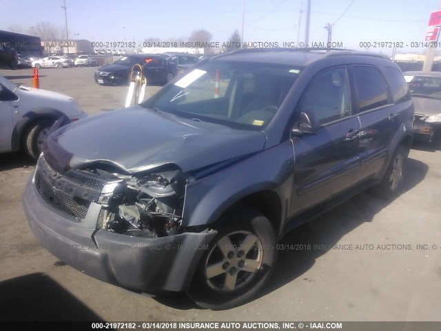 2CNDL13F456136253 - 2005 CHEVROLET EQUINOX LS GRAY photo 2