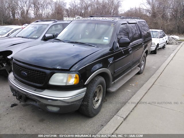 1FMPU18L6YLB00617 - 2000 FORD EXPEDITION EDDIE BAUER BLACK photo 2