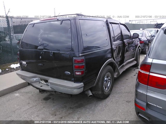 1FMPU18L6YLB00617 - 2000 FORD EXPEDITION EDDIE BAUER BLACK photo 4