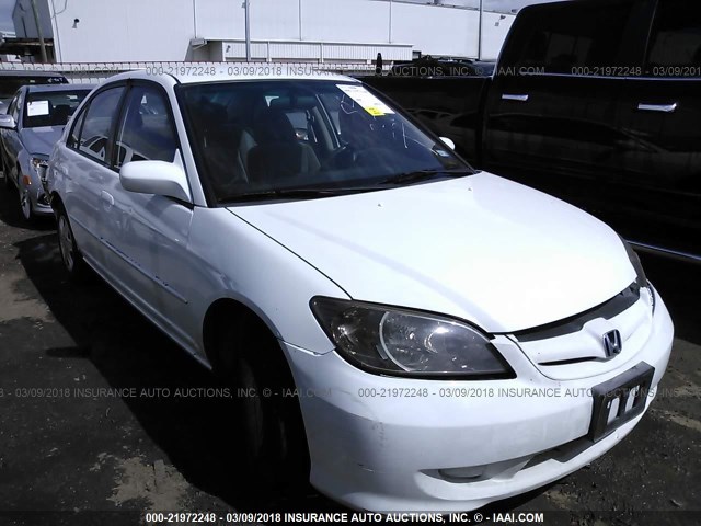 2HGES163X4H632420 - 2004 HONDA CIVIC DX VP WHITE photo 1