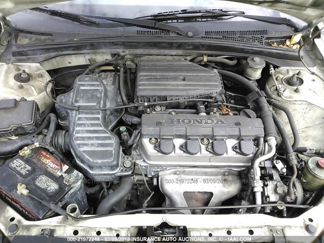 2HGES163X4H632420 - 2004 HONDA CIVIC DX VP თეთრი ფოტო 10