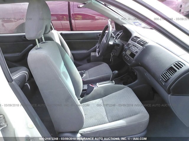 2HGES163X4H632420 - 2004 HONDA CIVIC DX VP თეთრი ფოტო 5