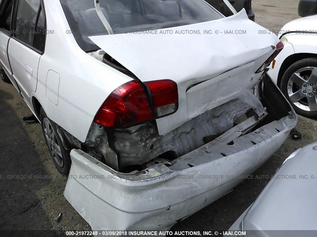 2HGES163X4H632420 - 2004 HONDA CIVIC DX VP თეთრი ფოტო 6