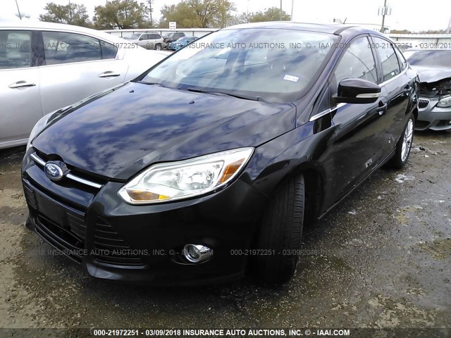 1FAHP3H24CL161854 - 2012 FORD FOCUS SEL BLACK photo 2