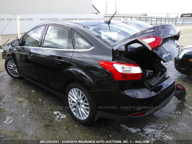 1FAHP3H24CL161854 - 2012 FORD FOCUS SEL BLACK photo 3