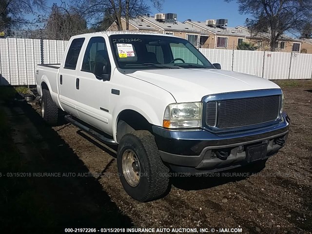 1FTNW21F52EB95005 - 2002 FORD F250 SUPER DUTY WHITE photo 1