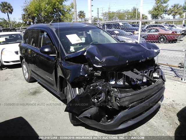 1C4NJDEB0FD333417 - 2015 JEEP COMPASS LATITUDE შავი ფოტო 1