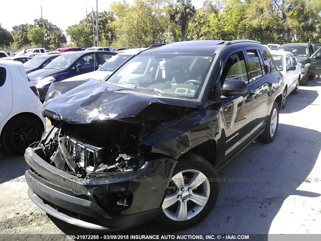 1C4NJDEB0FD333417 - 2015 JEEP COMPASS LATITUDE შავი ფოტო 2