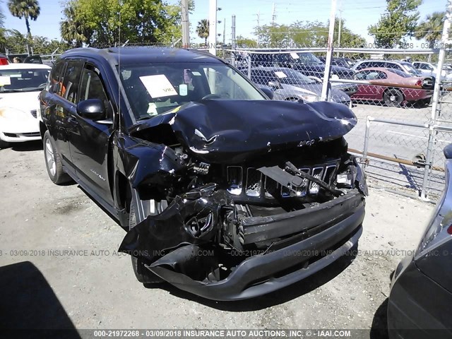 1C4NJDEB0FD333417 - 2015 JEEP COMPASS LATITUDE შავი ფოტო 6