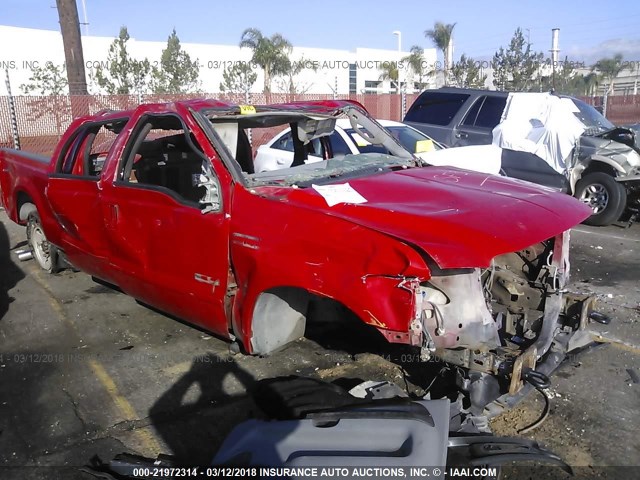 1FTSW21P06EB87427 - 2006 FORD F250 SUPER DUTY RED photo 1