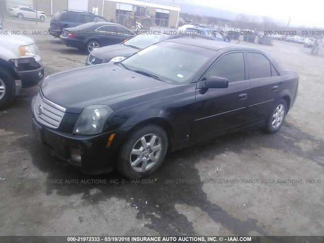 1G6DM57T570126788 - 2007 CADILLAC CTS BLACK photo 2