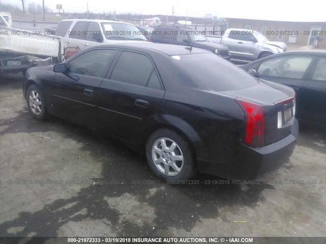 1G6DM57T570126788 - 2007 CADILLAC CTS BLACK photo 3