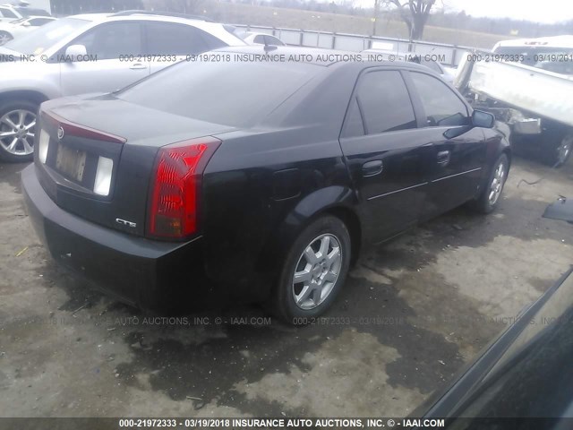 1G6DM57T570126788 - 2007 CADILLAC CTS BLACK photo 4