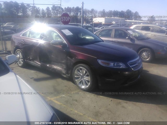 1FAHP2FW4AG148804 - 2010 FORD TAURUS LIMITED BURGUNDY photo 1