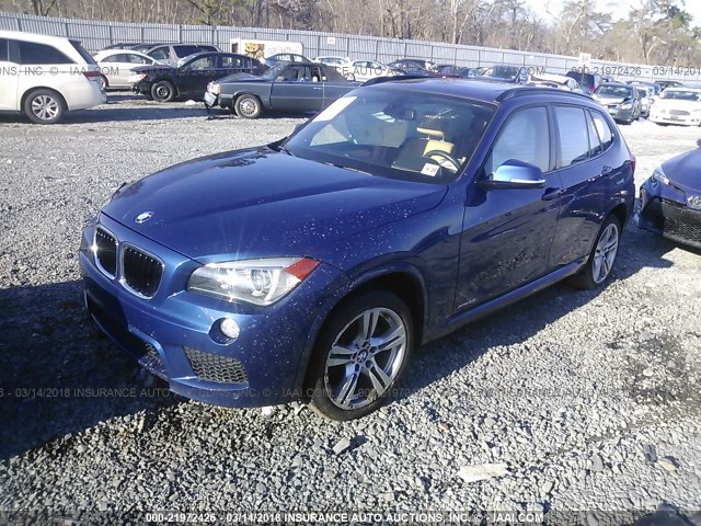 WBAVL1C5XFVY38085 - 2015 BMW X1 XDRIVE28I BLUE photo 2