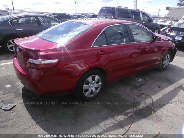 4T1BE46K99U338234 - 2009 TOYOTA CAMRY SE/LE/XLE 红色 照片 4