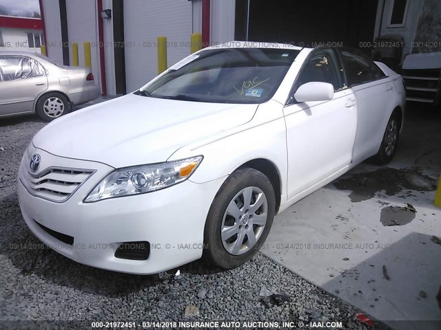 4T1BF3EK6AU534824 - 2010 TOYOTA CAMRY SE/LE/XLE WHITE photo 2