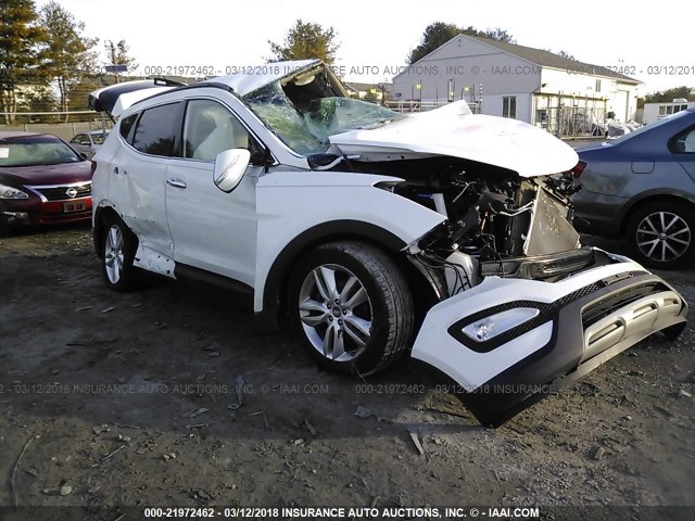 5XYZU3LAXEG165492 - 2014 HYUNDAI SANTA FE SPORT  WHITE photo 1