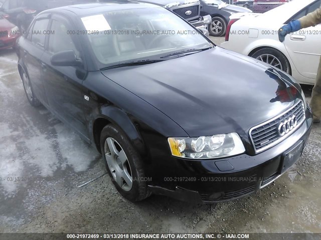 WAULC68E63A165506 - 2003 AUDI A4 1.8T QUATTRO BLACK photo 1