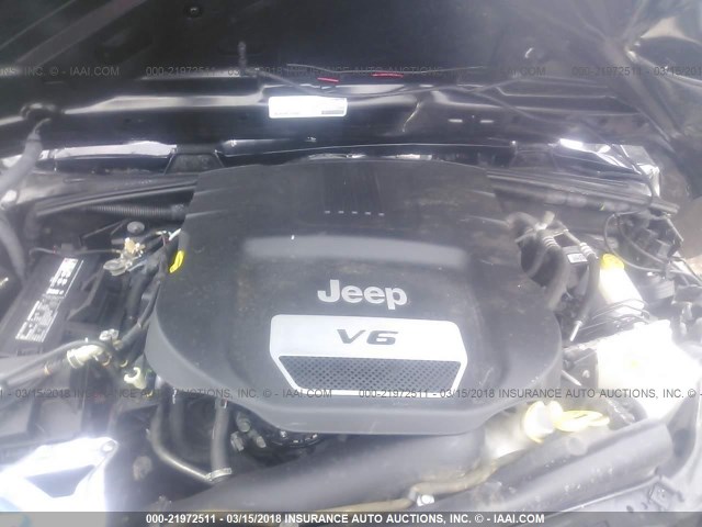 1C4AJWAG6FL771103 - 2015 JEEP WRANGLER SPORT 黑色 照片 10