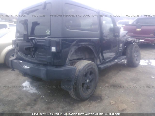 1C4AJWAG6FL771103 - 2015 JEEP WRANGLER SPORT 黑色 照片 4