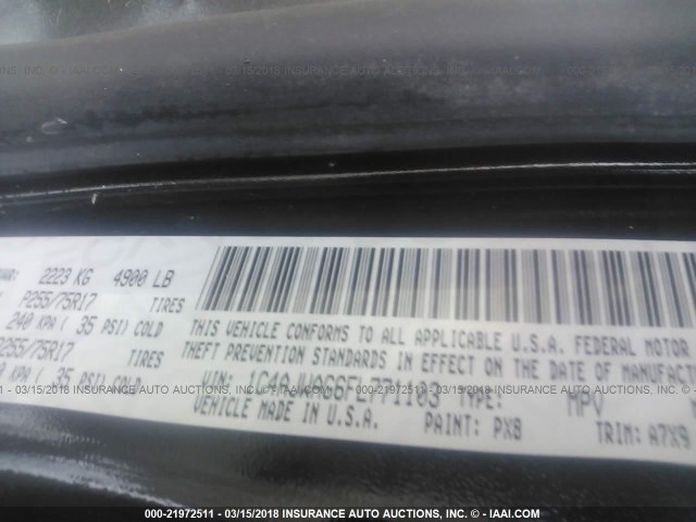 1C4AJWAG6FL771103 - 2015 JEEP WRANGLER SPORT 黑色 照片 9