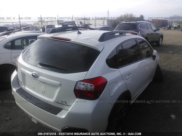 JF2GPAVC3E8254797 - 2014 SUBARU XV CROSSTREK 2.0 PREMIUM WHITE photo 4