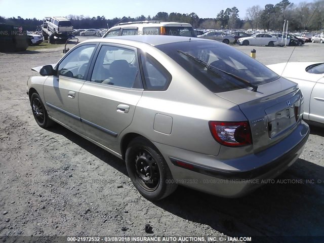 KMHDN56D46U200693 - 2006 HYUNDAI ELANTRA GLS/GT/LIMITED GOLD photo 3