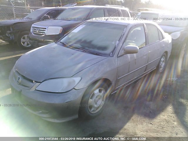 JHMES96694S009806 - 2004 HONDA CIVIC HYBRID GOLD photo 2