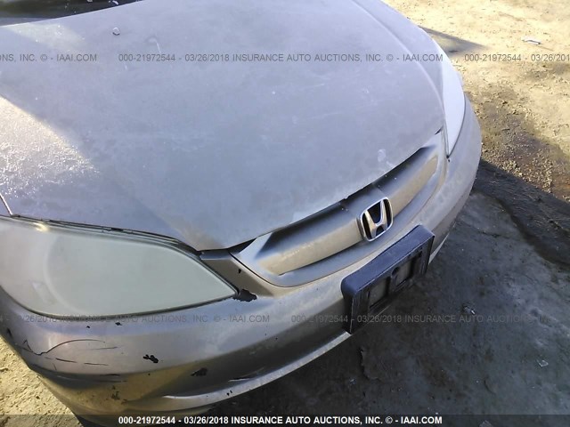 JHMES96694S009806 - 2004 HONDA CIVIC HYBRID GOLD photo 6