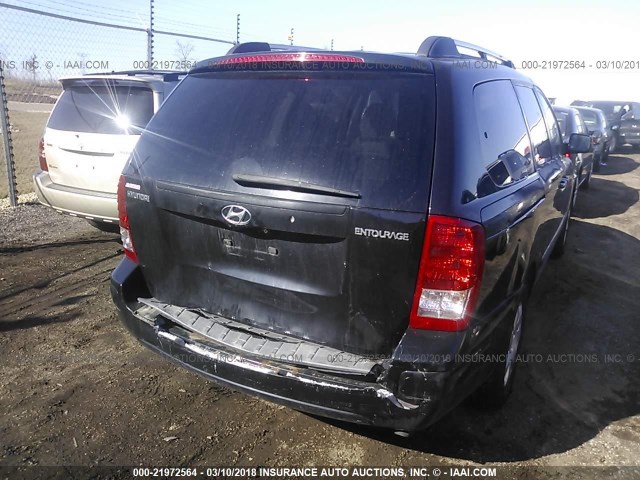 KNDMC233776042554 - 2007 HYUNDAI ENTOURAGE GLS/SE/LIMITED BLACK photo 4