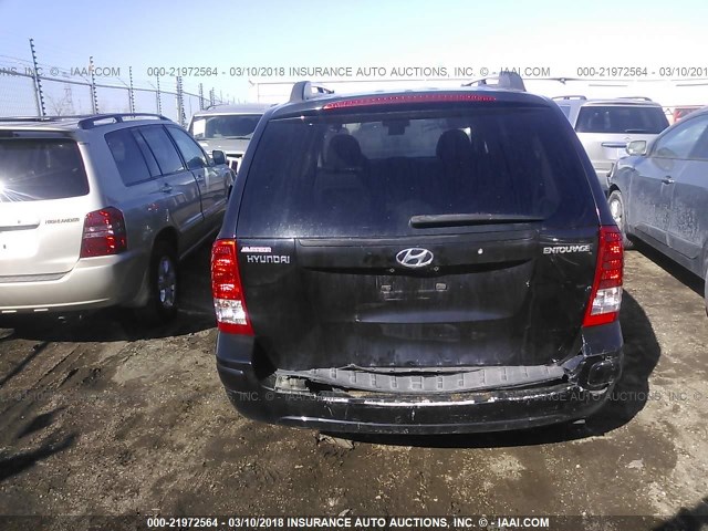 KNDMC233776042554 - 2007 HYUNDAI ENTOURAGE GLS/SE/LIMITED BLACK photo 6