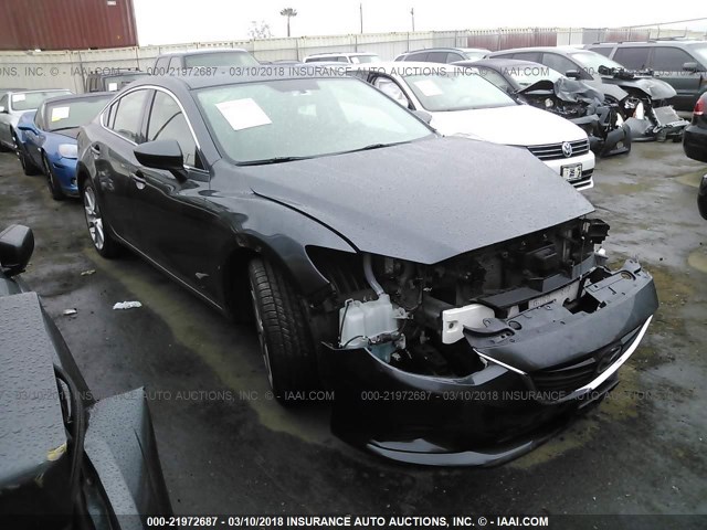 JM1GJ1V58G1479813 - 2016 MAZDA 6 TOURING GRAY photo 1