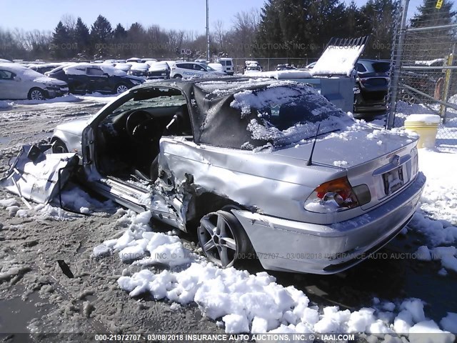 WBABS33493JY44228 - 2003 BMW 325 CI SILVER photo 3