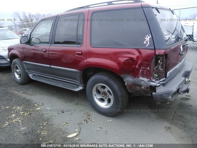 4M2DU52P0VUJ65442 - 1997 MERCURY MOUNTAINEER  RED photo 3