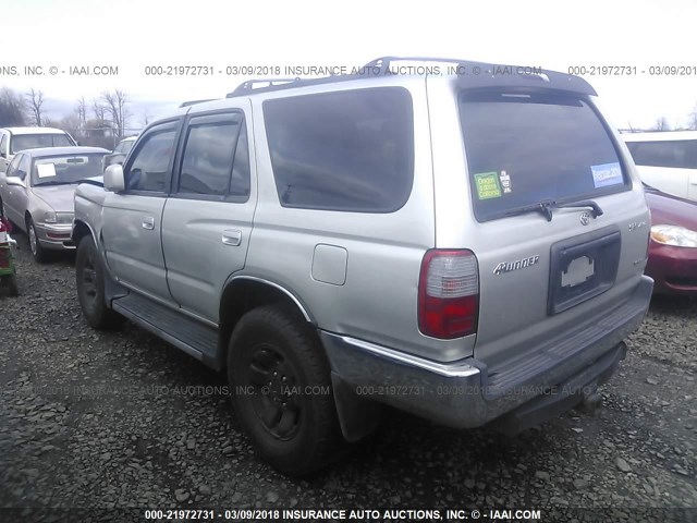 JT3HN86R2Y0294316 - 2000 TOYOTA 4RUNNER SR5 SILVER photo 3