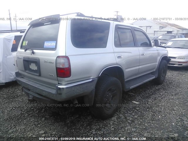 JT3HN86R2Y0294316 - 2000 TOYOTA 4RUNNER SR5 SILVER photo 4