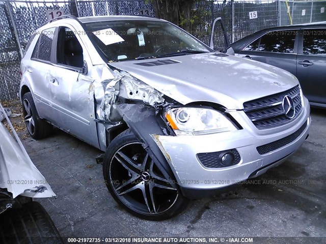 4JGBB86E27A216436 - 2007 MERCEDES-BENZ ML 350 SILVER photo 1