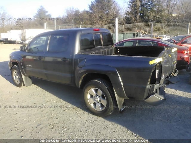 3TMLU4EN6DM105237 - 2013 TOYOTA TACOMA DOUBLE CAB GRAY photo 3