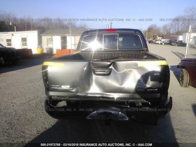 3TMLU4EN6DM105237 - 2013 TOYOTA TACOMA DOUBLE CAB ნაცრისფერი ფოტო 6