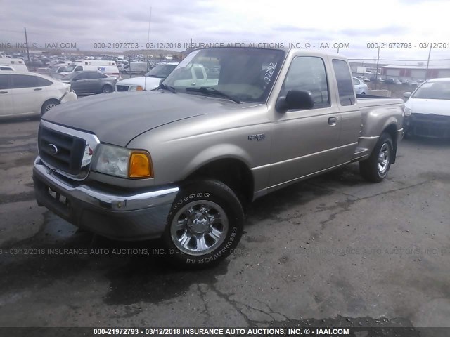 1FTYR44U34PA37750 - 2004 FORD RANGER SUPER CAB GOLD photo 2