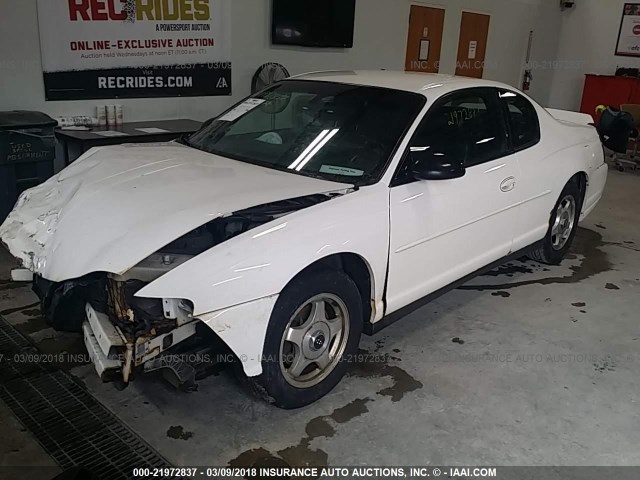 2G1WW12E949406256 - 2004 CHEVROLET MONTE CARLO LS თეთრი ფოტო 2