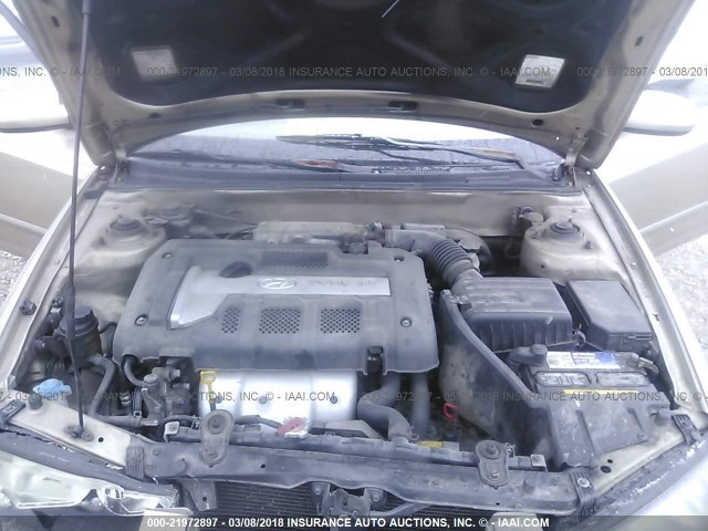 KMHDN45D73U688853 - 2003 HYUNDAI ELANTRA GLS/GT Champagne photo 10