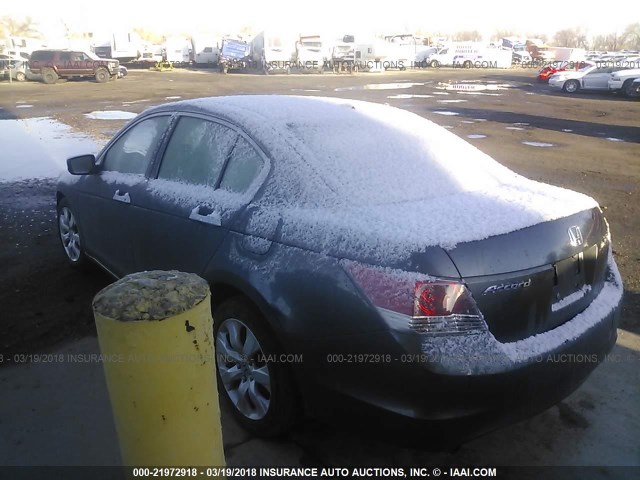 1HGCP368X8A071639 - 2008 HONDA ACCORD EXL GRAY photo 3