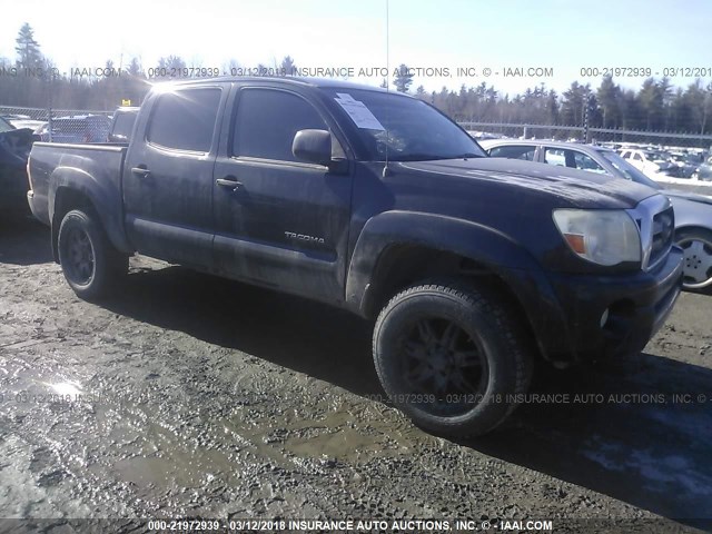 3TMJU62NX6M011436 - 2006 TOYOTA TACOMA DOUBLE CAB PRERUNNER BLACK photo 1