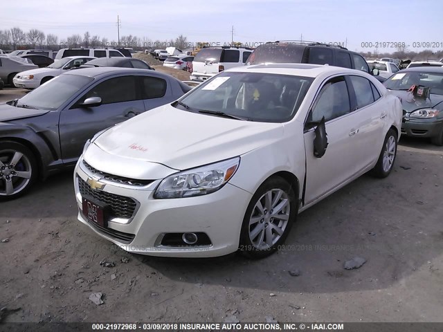 1G11H5SL6EF149687 - 2014 CHEVROLET MALIBU LTZ 白色 照片 2