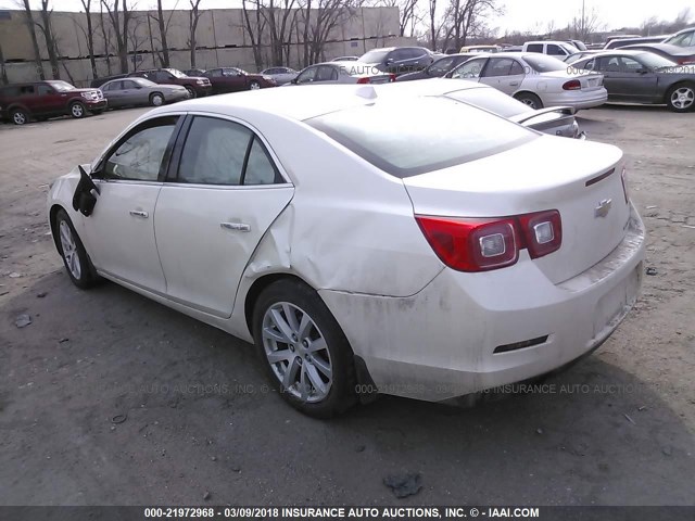 1G11H5SL6EF149687 - 2014 CHEVROLET MALIBU LTZ 白色 照片 3