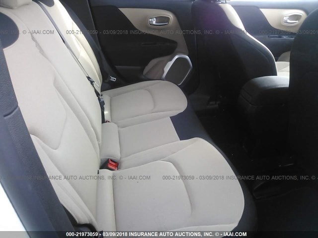 ZACCJBAB7HPF80231 - 2017 JEEP RENEGADE SPORT Սպիտակ լուսանկար 8